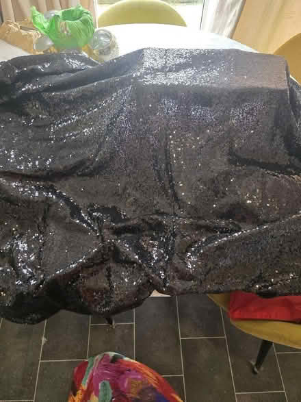 Photo of free 2 black sequins table clothes (Potter Street CM17) #2