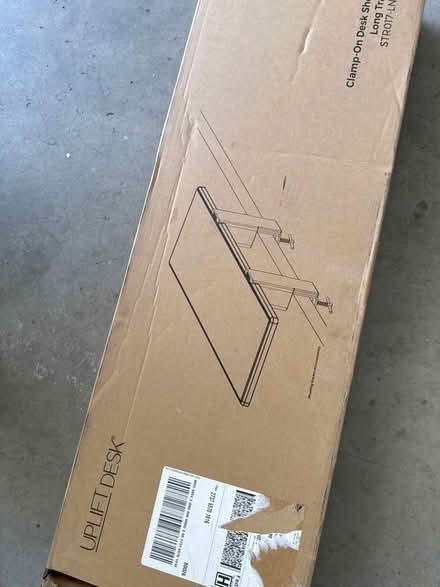 Photo of free Clamp- on desk shelf long tray (Lafayette) #1