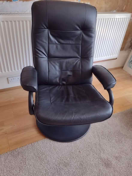 Photo of free Recliner chair and footstool (Kirn) #2