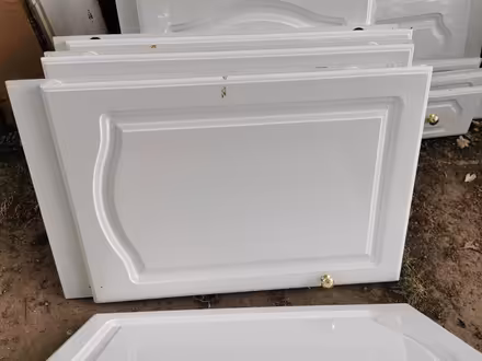 Photo of free Gloss white kitchen cupboard doors (Salhouse NR13) #1