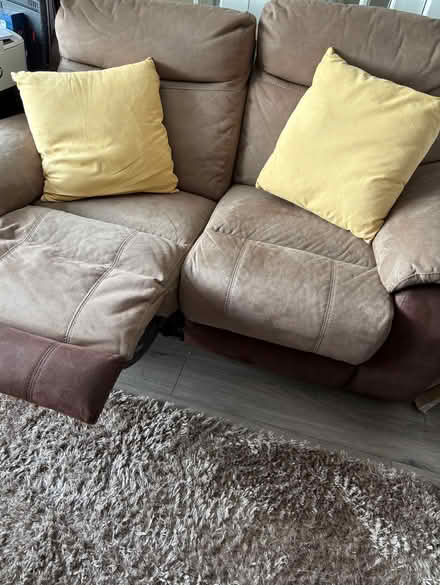 Photo of free Two seater manual recliner (Burscough Bridge L40) #1