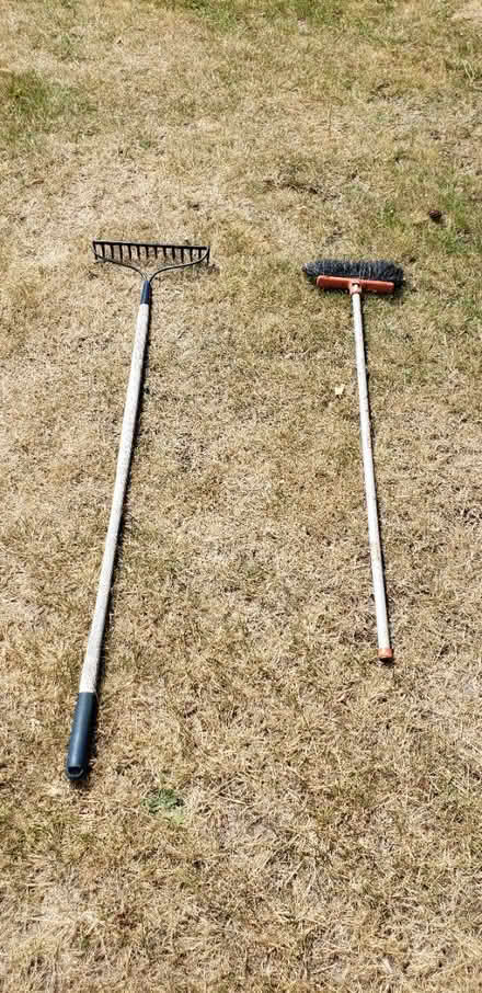 Photo of free Rake, Broom and Pots (Cedar Hills) #2