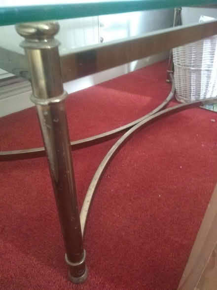 Photo of free Large Glass/Brass Coffee Table (Runwell SS11) #2