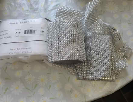 Photo of free Silver Decorative diamante Roll & velcro Strips (Potter Street CM17) #2