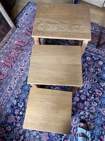 Photo of free Solid wood nest of tables (Kingston KT2) #1