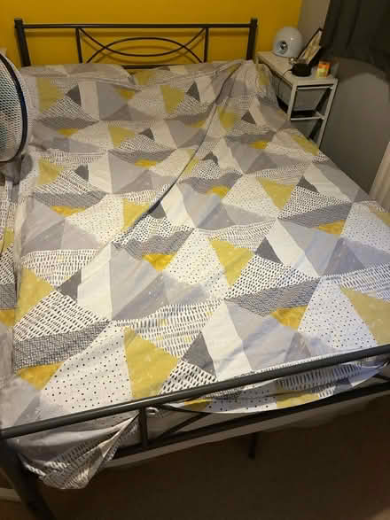 Photo of free Metal frame small double bed (Hitchin SG4) #1