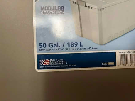 Photo of free large plastic storage bin (east hollywood) #3