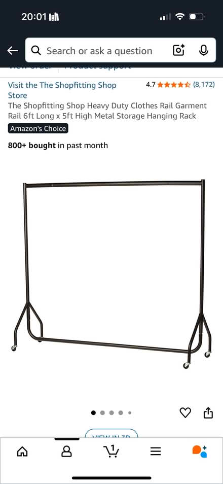 Photo of free Clothes rail with plastic cover (Sevenoaks TN13) #1