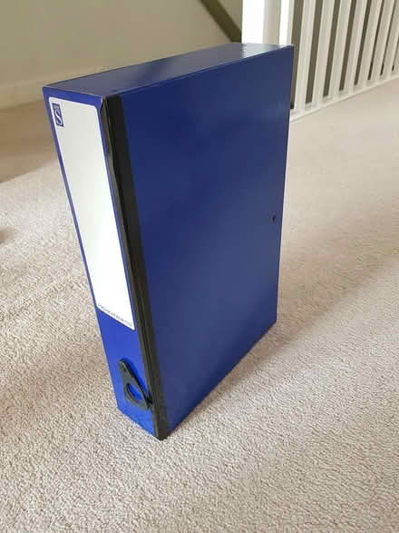 Photo of free Blue box file (Fairview GL52) #1