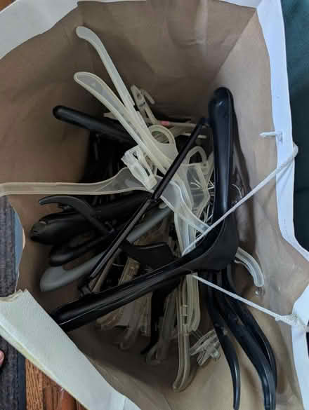 Photo of free Plastic hangers (Downtown Oak Park) #1