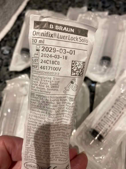 Photo of free 10 ml oral syringes SEALED/IN DATE (Lee, SE12) #3