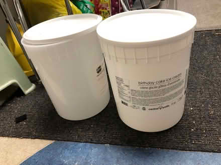 Photo of free Large ice cream tubs/buckets (North York) #1