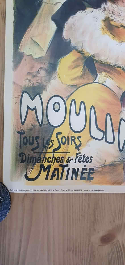 Photo of free Moulin Rouge Poster - Puchased in Pari (Worlds End SW10) #4