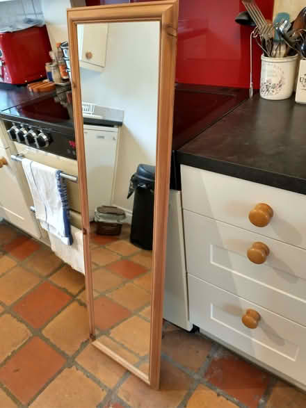 Photo of free Mirror with pine frame (North Wootton BA4) #4