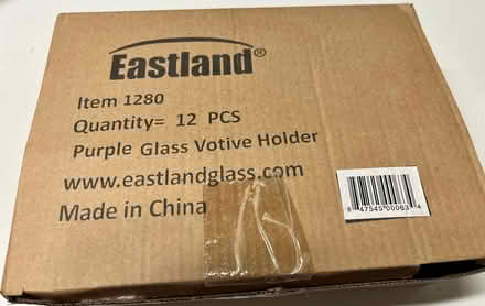 Photo of free 12 purple votive candle holders (Near the old Sherman Hospital) #3