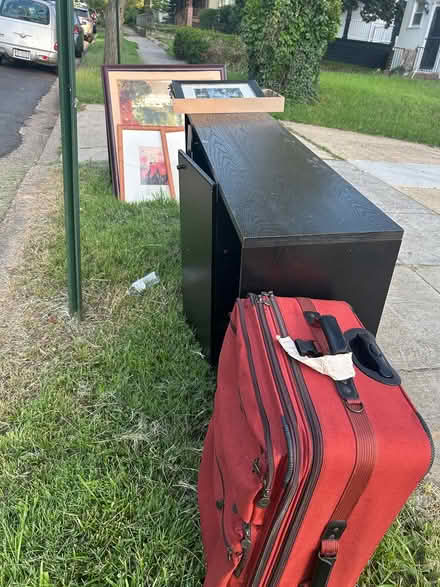 Photo of free Curbalert cabinet,chair,desk,suitc (Washington DC) #1