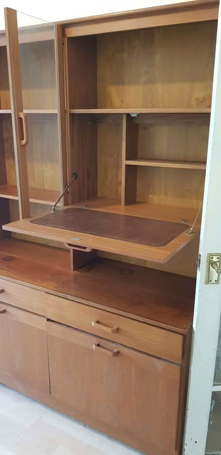 Photo of free Solid 1970s Vintage Sideboard & Display Cabinet – Stylish Up (Totteridge HW HP13) #1