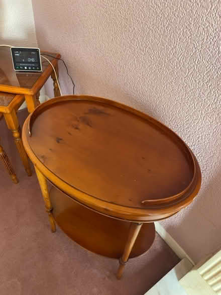 Photo of free Wooden side table (Hemel) #2