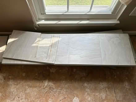 Photo of free 160+ sq ft of laminate tile planks (Brookeville -Georgia/Gold Mine) #1