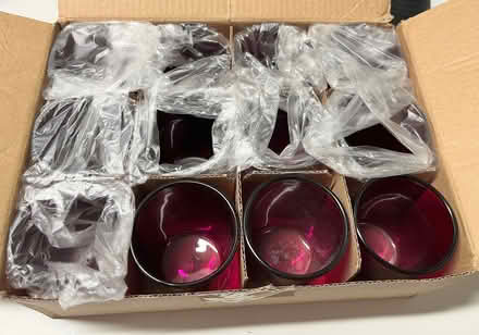 Photo of free 12 purple votive candle holders (Near the old Sherman Hospital) #2