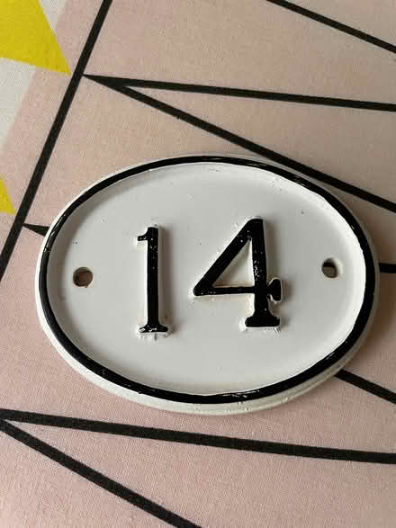 Photo of free House number plate (West Bridgford NG2) #1
