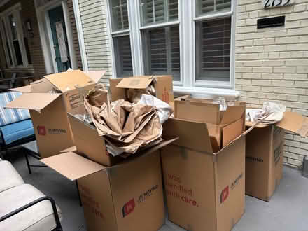 Photo of free moving boxes and packing paper (Woodley Park) #1