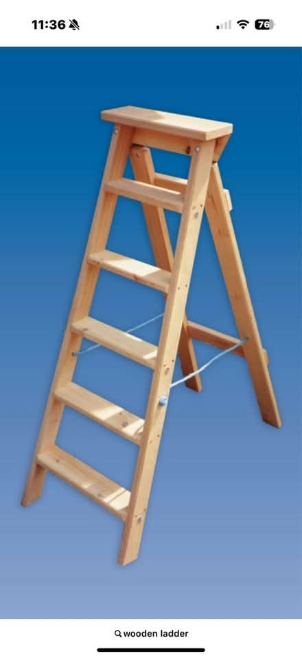 Photo of Old wooden ladder (Loddon) #1