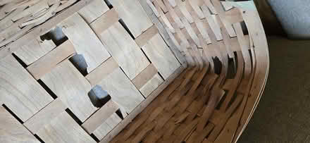 Photo of free Split oak laundry basket (Crofton, near the high school.) #3