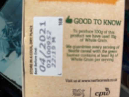 Photo of free Past ‘Best Before’ dates** cereals (Stone Cross BN23) #2