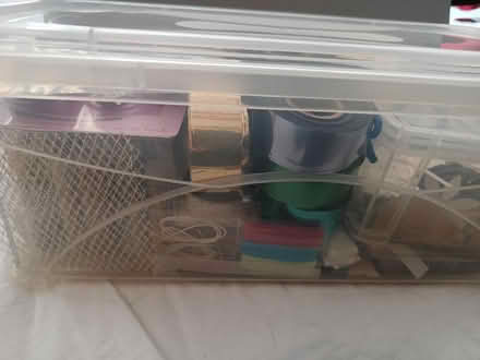 Photo of free A mixed box of card making embellishments (Walton-on-Thames KT12) #2