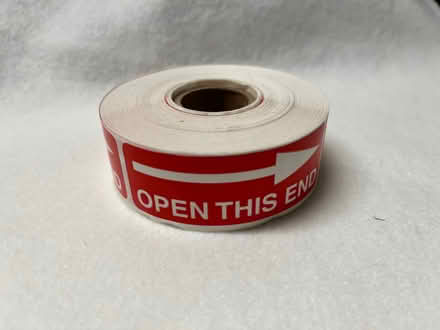 Photo of free Open This End stickers (Near the old Sherman Hospital) #2