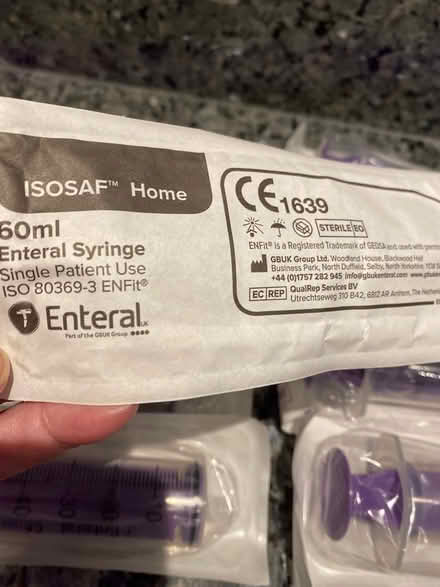 Photo of free 60ml syringes - SEALED & IN DATE (Lee, SE12) #3