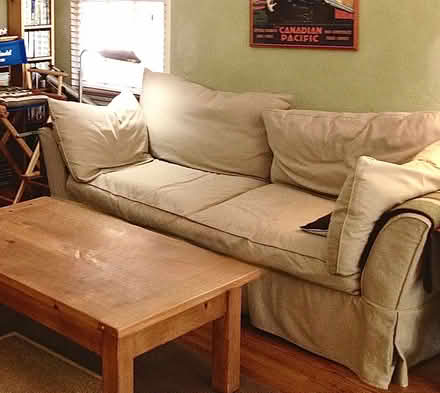Photo of free Couch with slipcover (Burbank) #1