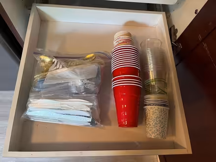 Photo of free Plastic utensils and cups (Melrose MA) #1