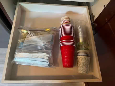Photo of free Plastic utensils and cups (Melrose MA) #1