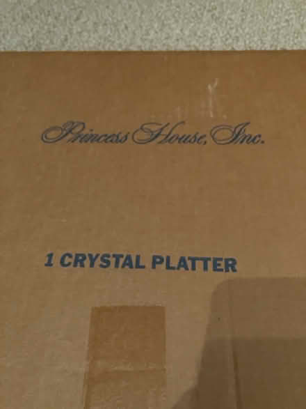 Photo of free Crystal Platter (Stow) #2