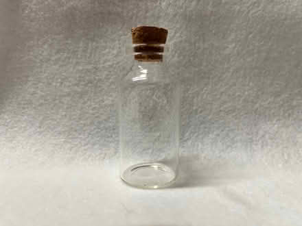 Photo of free small glass bottles w/cork lids (Near the old Sherman Hospital) #1