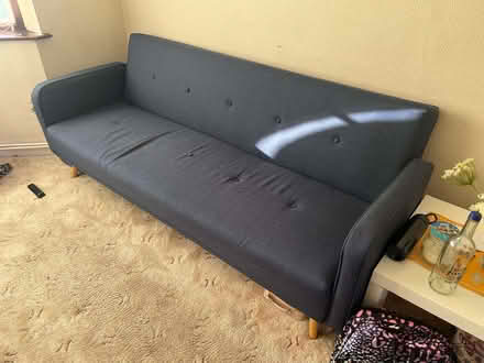 Photo of free IKEA 3 Seater Blue Sofa Bed (Temple Cowley OX4) #2