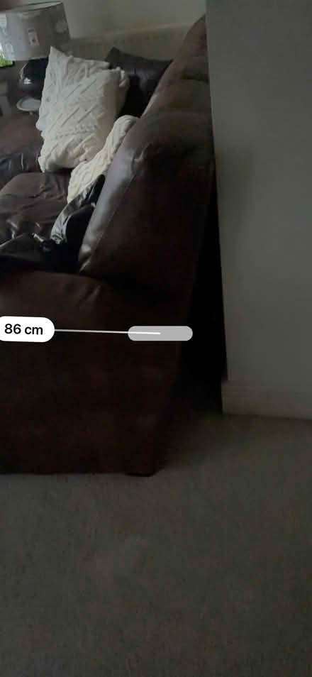 Photo of free Leather Corner sofa (ME20 6SL) #3