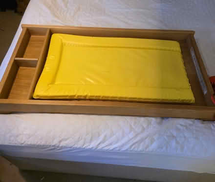 Photo of free Wooden changing table top with mat (Potter Street CM17) #1