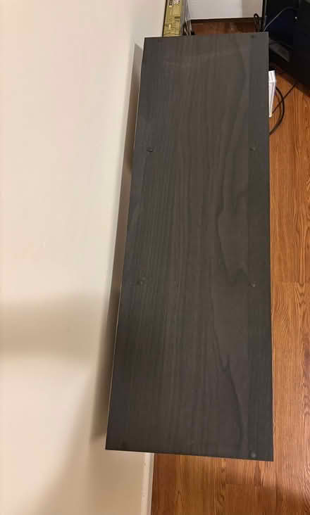 Photo of free Black shelving unit/TV stand (Mission Hill) #3