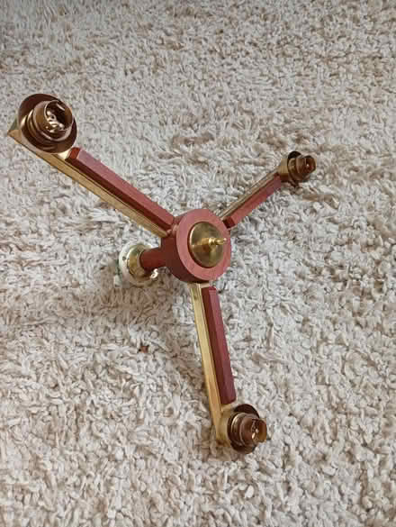 Photo of free Mid Century Teak Brass Light (Buxworth SK23) #1