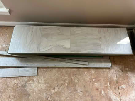 Photo of free 160+ sq ft of laminate tile planks (Brookeville -Georgia/Gold Mine) #2