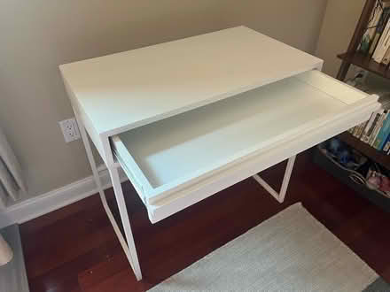 Photo of free Small white desk (Cambridgeport) #2