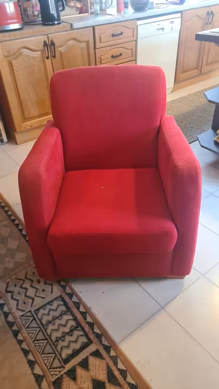 Photo of free Small red chair (Dublin, Meath) #2