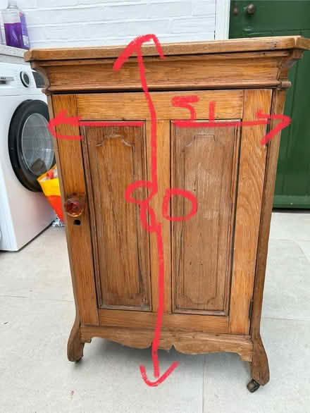 Photo of free Antique oak cabinet (IP1) #1