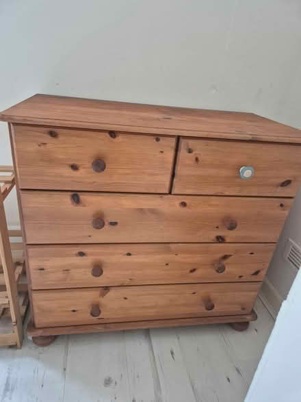 Photo of free Pine chest of drawers needs TLC (Plymouth PL1) #1