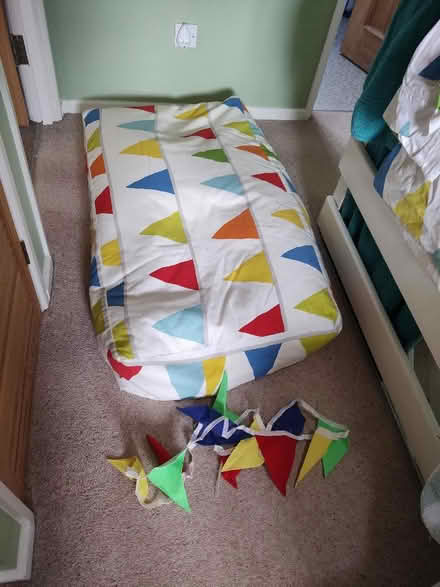 Photo of free Kids bean bag and curtains, bunting (Eaton NR4) #1