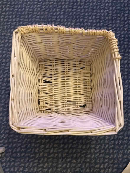 Photo of free White wicker basket (Ashford TW15) #1
