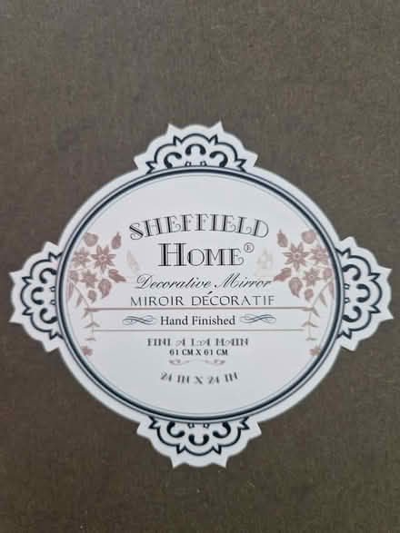 Photo of free Metal and Glass circle mirror (Arborfield Garrison RG2) #2